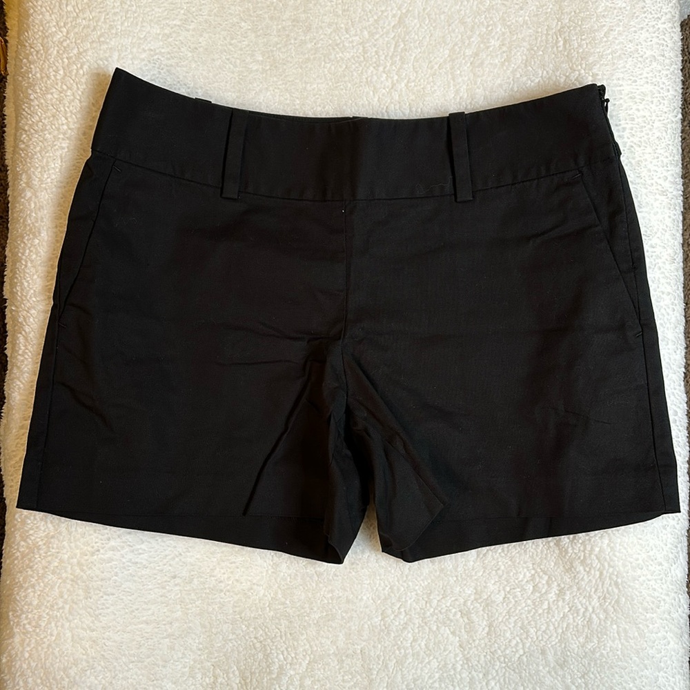 Ann Taylor, Black city shorts…with side zipper…Size 4…never worn